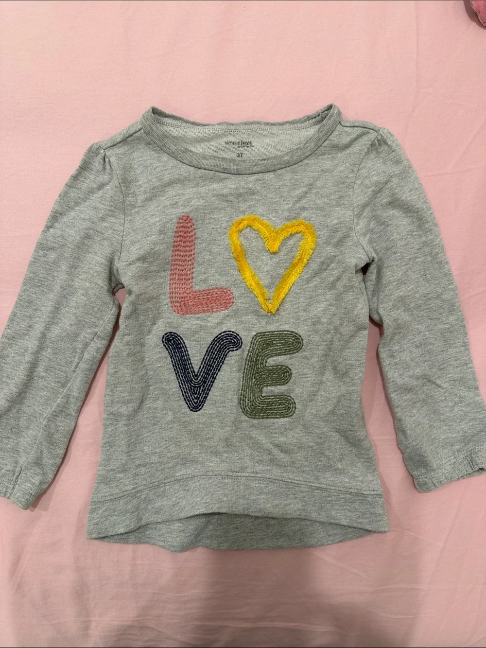 3T Girls thick cotton long sleeves